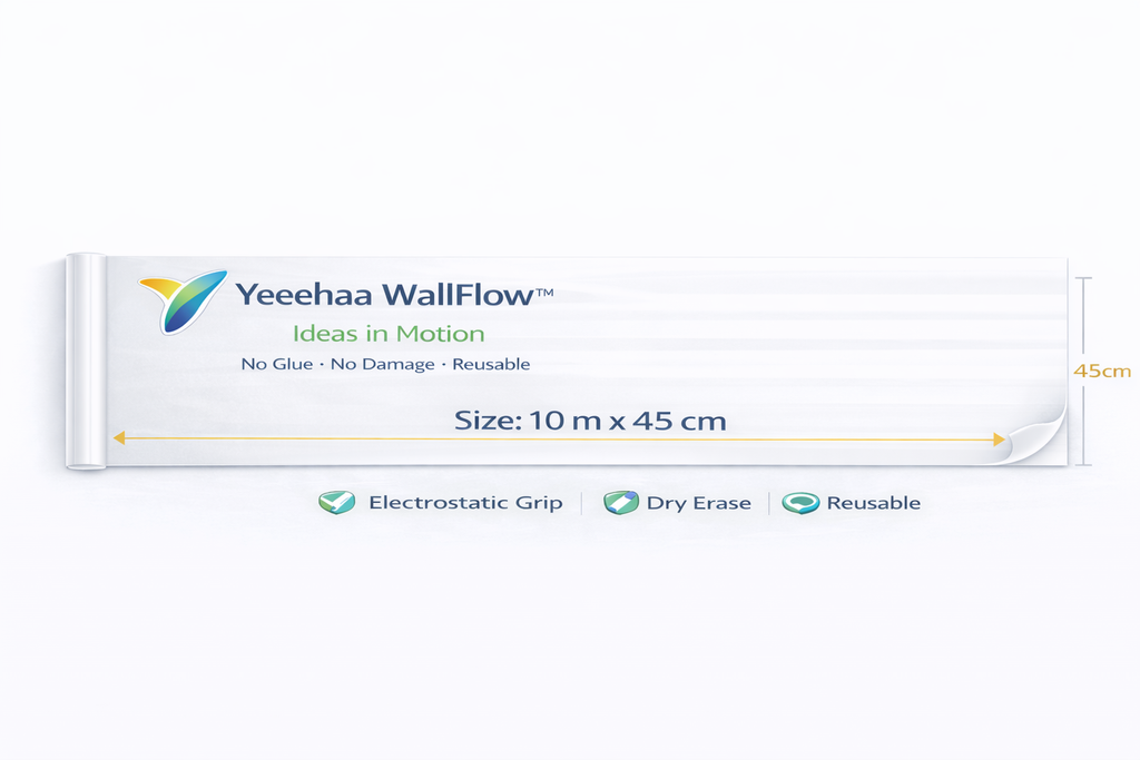 WallFlow™ Electrostatic Whiteboard Roll