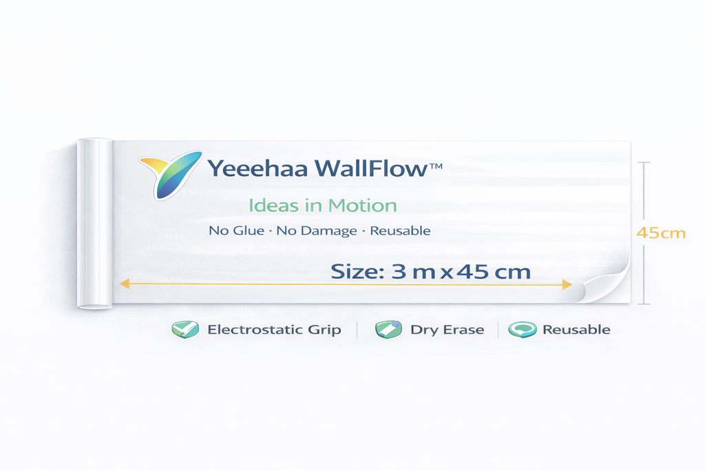 WallFlow™ Electrostatic Whiteboard Roll
