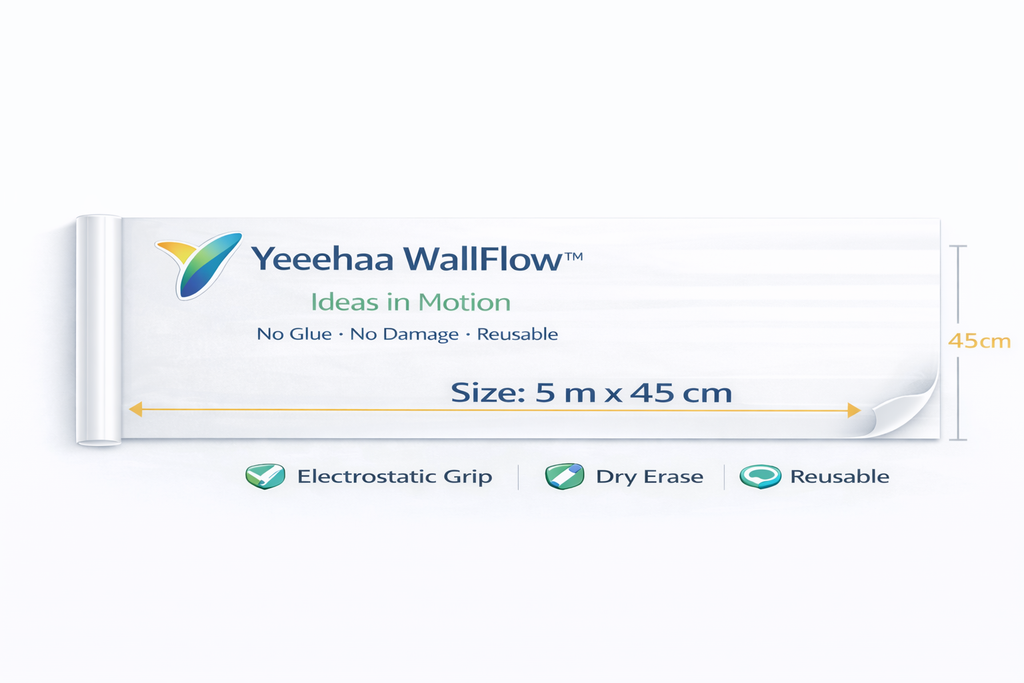 WallFlow™ Electrostatic Whiteboard Roll