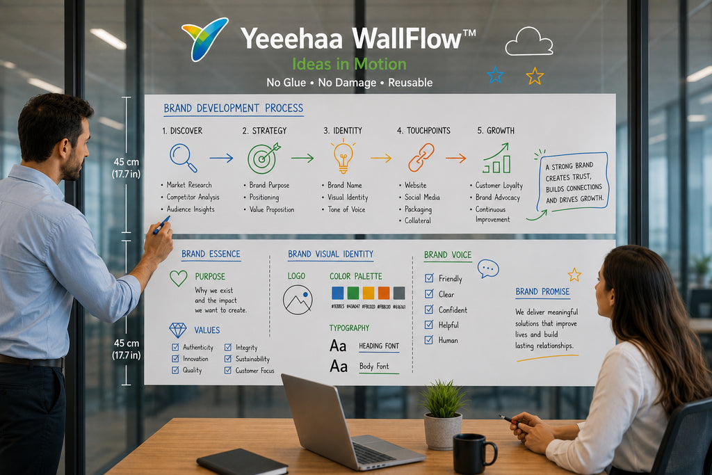 WallFlow™ Electrostatic Whiteboard Roll
