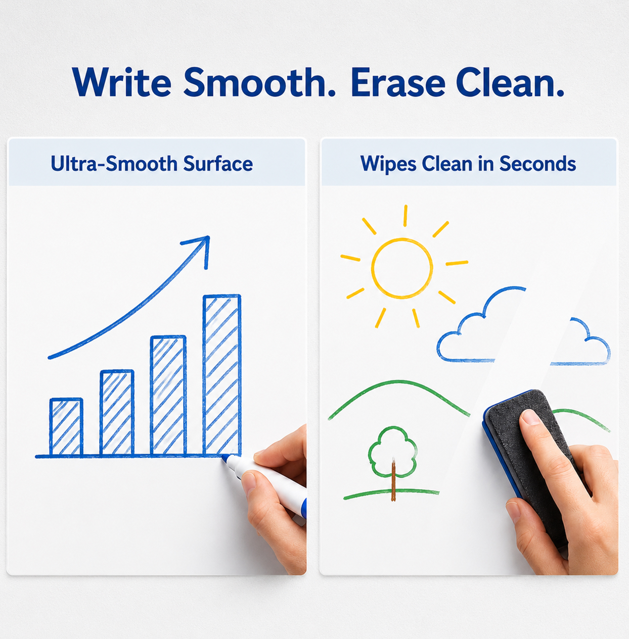 WallFlow™ Electrostatic Whiteboard Roll